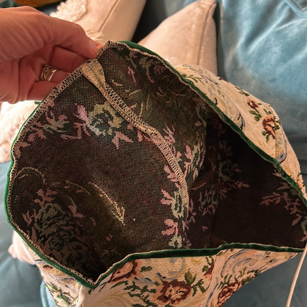 Small Y2K floral low cut satin tube dress - Picture 10 of 14